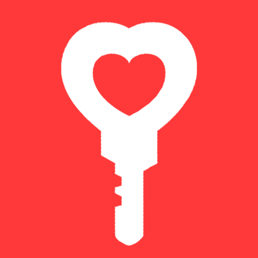 Key with a heart.